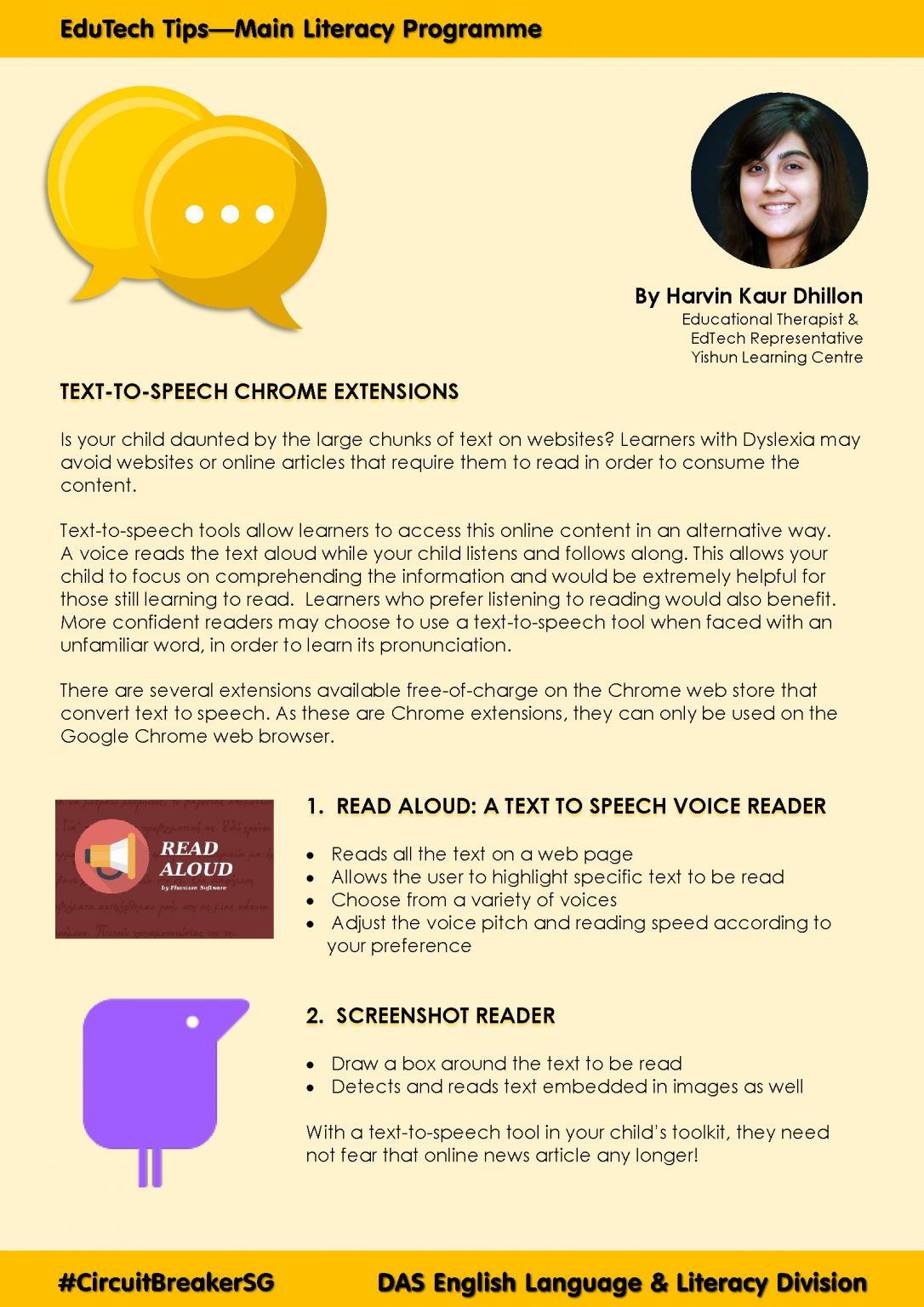 Text-to-Speech - Dyslexia Association of Singapore