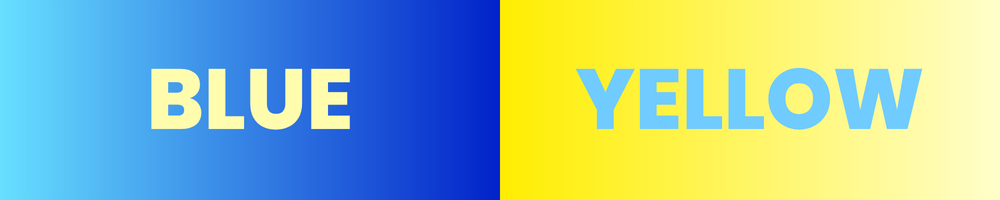 blue & yellow
